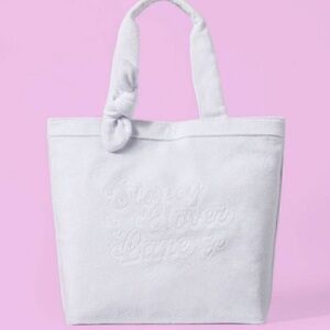 Stoney Clover Lane White Terry Cloth Beach Tote